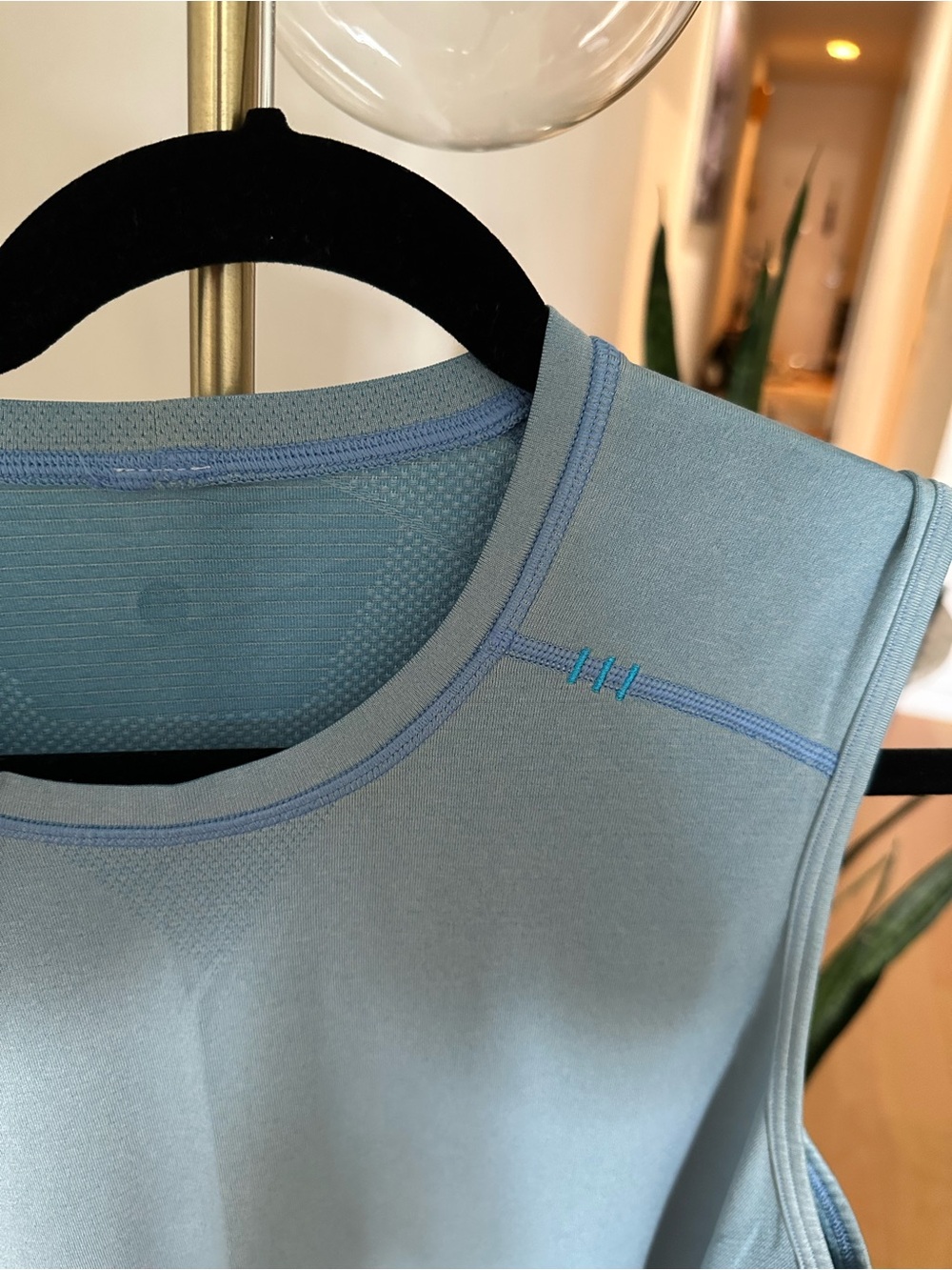lululemon athletica Light Blue Sleeveless Performance Tank - Picture 3 of 5